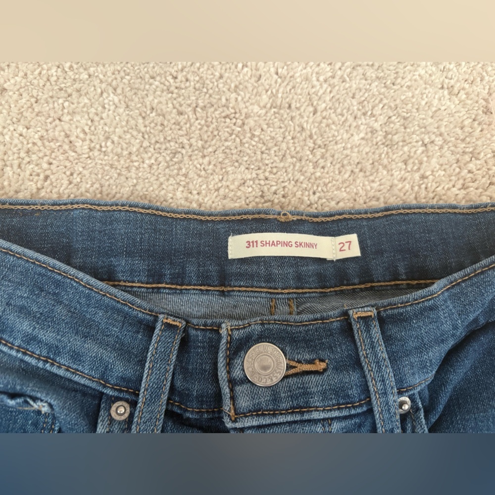 Levi's Women's 311 Shaping Skinny Jeans Size 27 Dark Indigo Blue - Picture 6 of 6